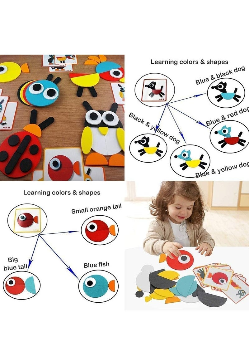 Generic Creative Wooden Animal Puzzle Box for Kids Jigsaw Puzzle with Color and Shape Pattern Matching Educational for Boys and Girls Age 3 and Up  - Image 4