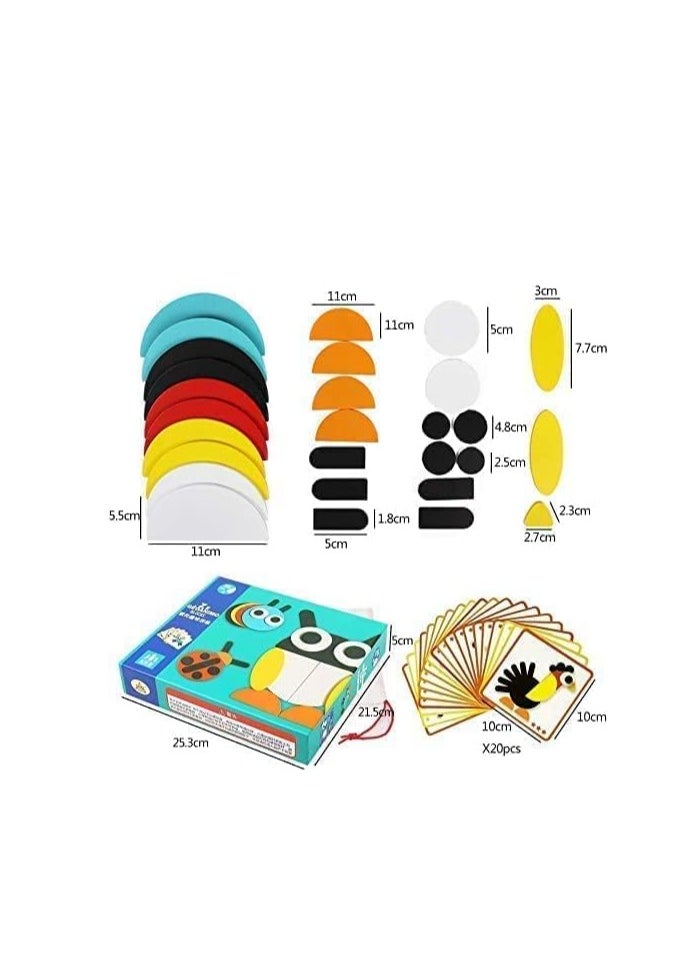 Generic Creative Wooden Animal Puzzle Box for Kids Jigsaw Puzzle with Color and Shape Pattern Matching Educational for Boys and Girls Age 3 and Up  - Image 5
