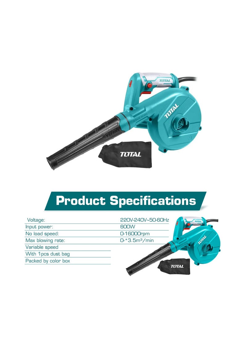 TOTAL 600w TOTAL The Dynamic Duo of Power and Precision in Garden Care Aspirator Blower  TB2066 - Image 3