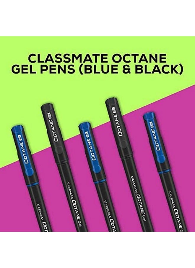 classmate Octane- Blue And Black Gel Pens (Pack Of 25)Smooth Writing Penswater-Proof Ink For Smudge-Free Writingpreferred By Students For Exam & Class Notesstudy At Home Essentials  - Image 3