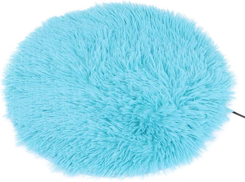 HEEPDD Pet Heating Pad, Constant 28 Plush Electric Blanket Mat with USB Charging Interface for Small Dogs Cats (Jewel Blue) - Image 3