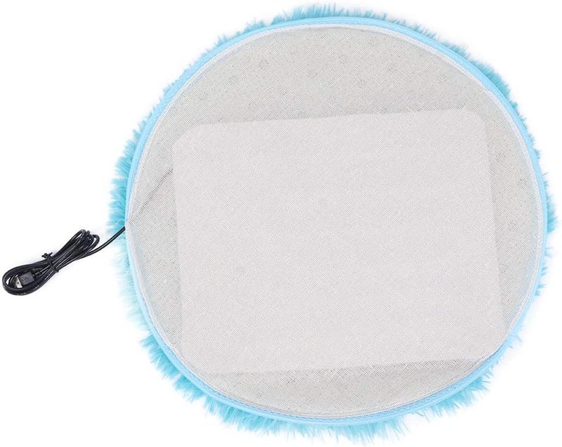 HEEPDD Pet Heating Pad, Constant 28 Plush Electric Blanket Mat with USB Charging Interface for Small Dogs Cats (Jewel Blue) - Image 5