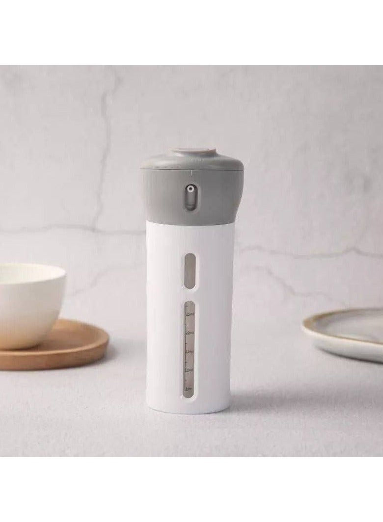 4 in 1 Spray Bottle and Dispenser Grey in White - Image 1