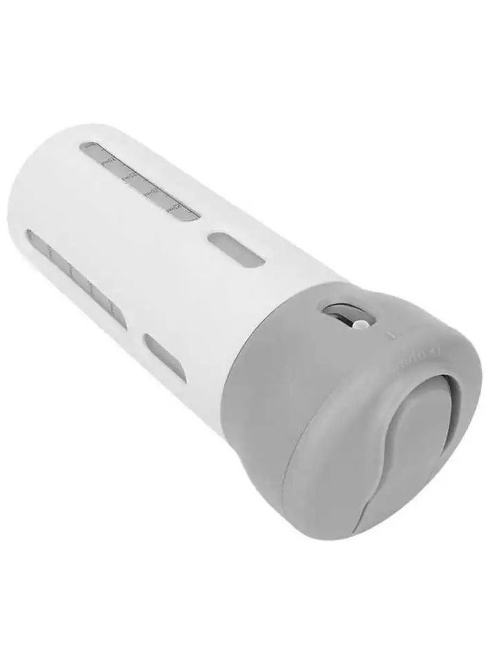 4 in 1 Spray Bottle and Dispenser Grey in White - Image 3