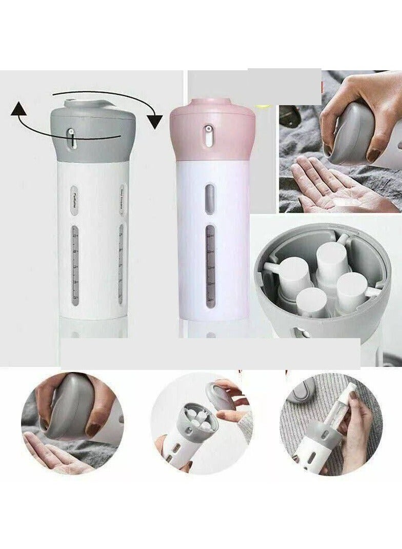 4 in 1 Spray Bottle and Dispenser Grey in White - Image 4