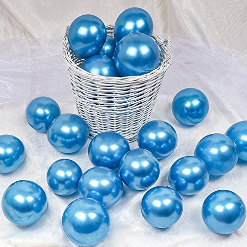 atorakushon Latex Blue Color Super Quality Rubber Balloons 10 Inchs Christmas Xmas Balloon Best For Theme Party Decoration Birthday Wedding Anniversary Office Party Purpose Opening Ceremony Pack of 50 - Image 1