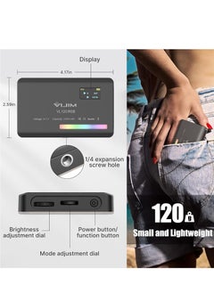 Generic VL120 LED Video Light on Camera, Mini Rechargeable 120 LED Photography Lighting Fill Lamp 3200K-6500K Bi-Color Dimmable, CRI95+, Built-in 3100mAh Battery for Canon Nikon Sony DSLR Cameras  - Image 4