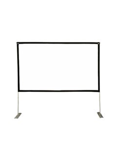 Projector Screen with Stand 100 inch Portable Projection Screen 16:9 HD Foldable Movies Screen for Indoor Outdoor Home Theater Backyard Cinema Camping