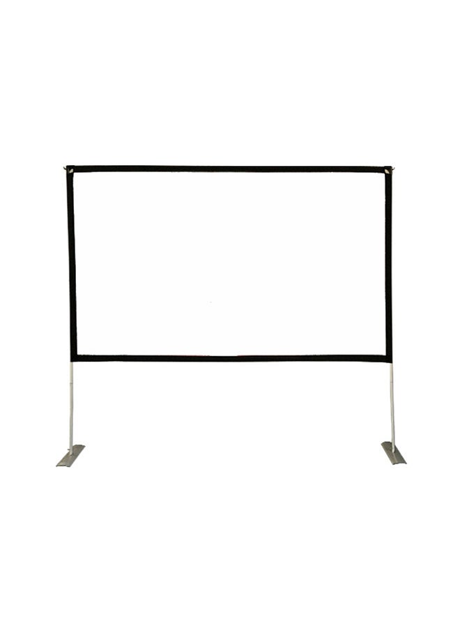 Generic - Projector Screen with Stand 100 inch Portable Projection Screen 16:9 HD Foldable Movies Screen for Indoor Outdoor Home Theater Backyard Cinema Camping - Image 1
