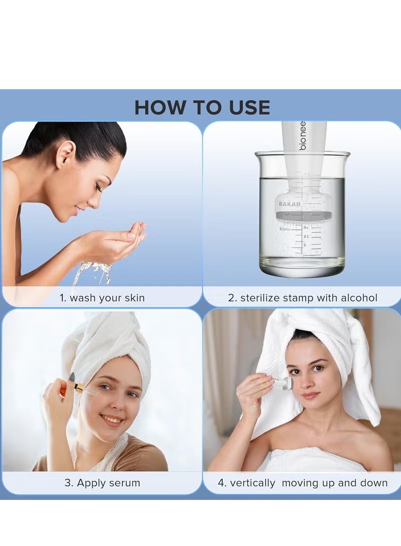 bio needle د. بن 120 تيتانيوم 0.25 مم ميكرونيدلنج ديرما ستامب احترافي بديل قلم جمال ديرما إبرة دقيقة للرجال والنساء للعناية بالبشرة للاستخدام المنزلي - Image 4