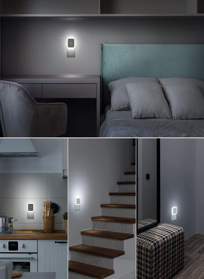كيت مارت مصباح ليلي ذكي يعمل بتقنية LED بقوة 0.5 واط من كيت مارت، مزود بمستشعر تلقائي، ضوء نهاري أبيض، قابس (عبوة من قطعتين) - Image 4