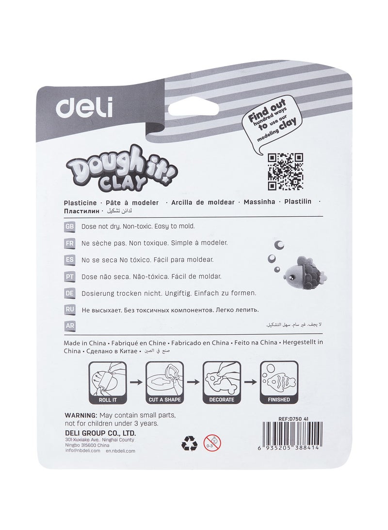 Deli دلي ED75041-CN بلاستيسين 12 لون 160غ مع 4 قوالب وعجلة لف - مثالي للتعليم في مرحلة الطفولة المبكرة واللعب الإبداعي - Image 3