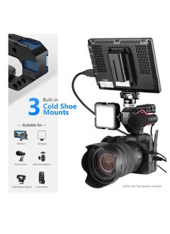 Y&D Universal Camera Hot Shoe Top Handle Grip Video Stabilizing Rig with 3 Cold Mounts for DSLR cameras Fits Microphone  - Image 4