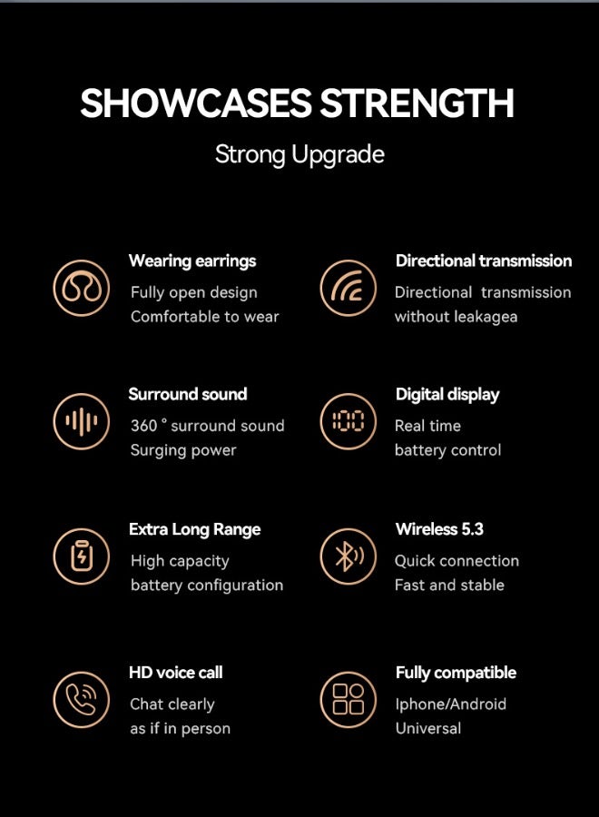 Ear-clip bone-conduction Bluetooth Earphones, Wireless Bluetooth 5.3, 50-Hour Battery Life  - Image 5