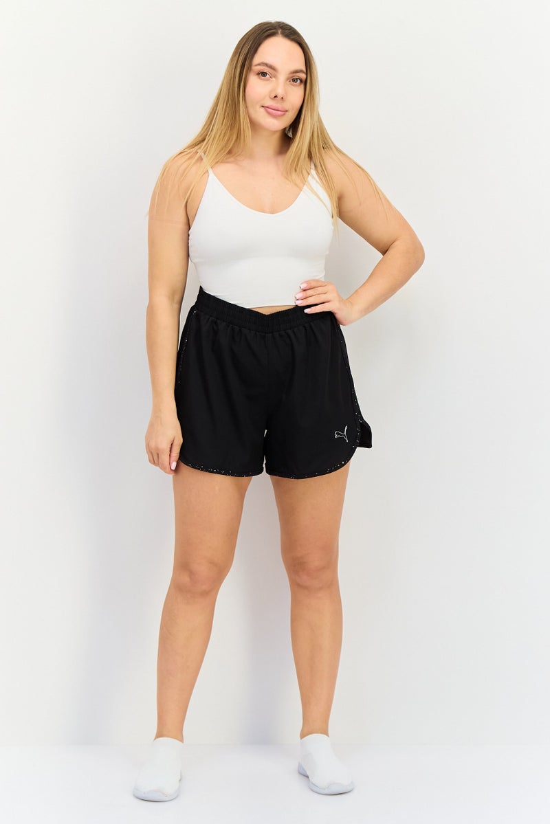 PUMA Women Brand Logo Running Shorts, Black - Image 4