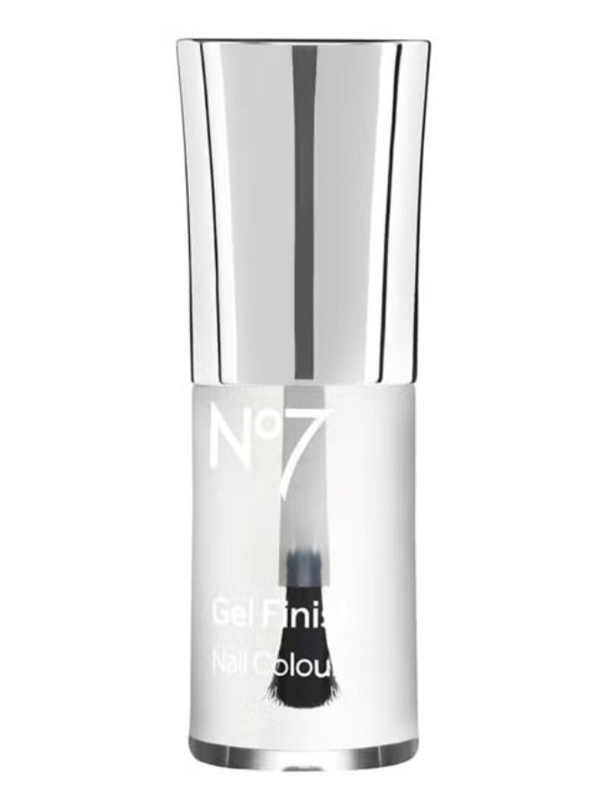 Boots No.7 No7 Gel Finish Nail Transparent Colour Polish, Top Coat - 10ml - Image 1