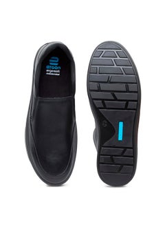 ERGON Ergon Denver Pull On Dress Casual Shoes for Men (Black, Numeric_7)  - Image 2