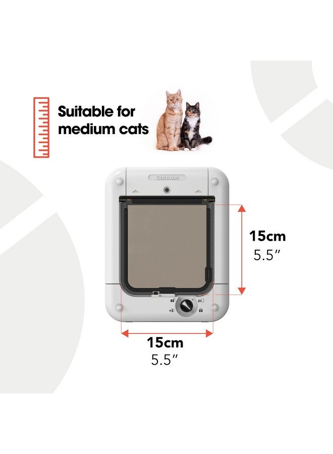 Cat Mate Closer Pets Cat Mate Microchip Activated Medium Size Cat Door For Entry Control Of Up To 30 Cats  Iso And Avid Compatible - Image 4