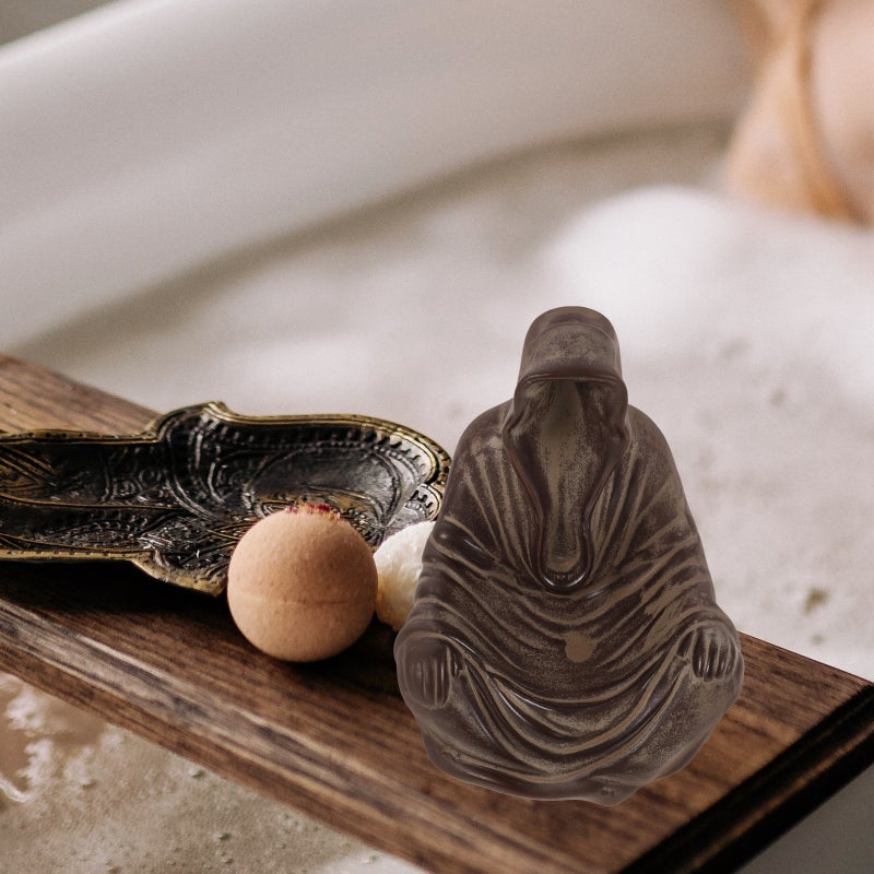 2pcs Mystery Figurine And Incense Burner Ceramic Incense Cone Burner Ceramic Incense Tray Holder - Image 3