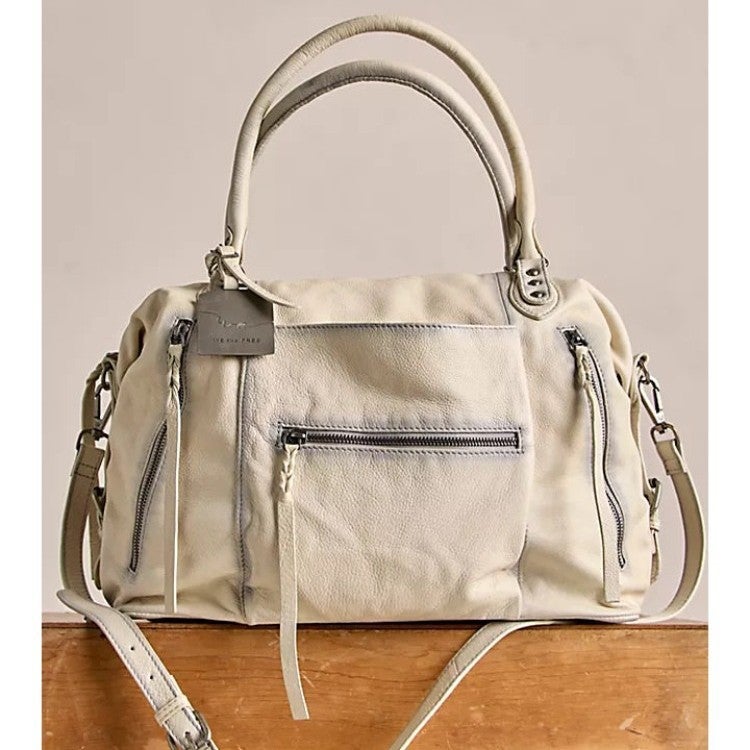 Women's Distressed PU Leather Shoulder Bag - Image 2
