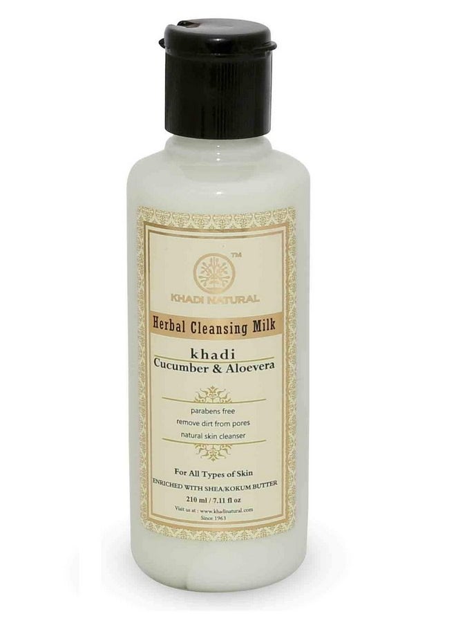 Khadi Natural - Cucumber And Aloevera Cleansing Milk Cream With Shea Kokum Butter 210ML Multi - Image 1