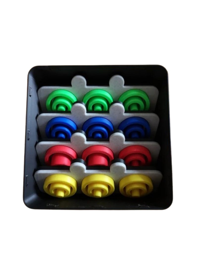 3D Brothers Otrio board game for Family game nights, Educational tool for developing strategic thinking and spatial awareness, Social gatherings and parties  - Image 2
