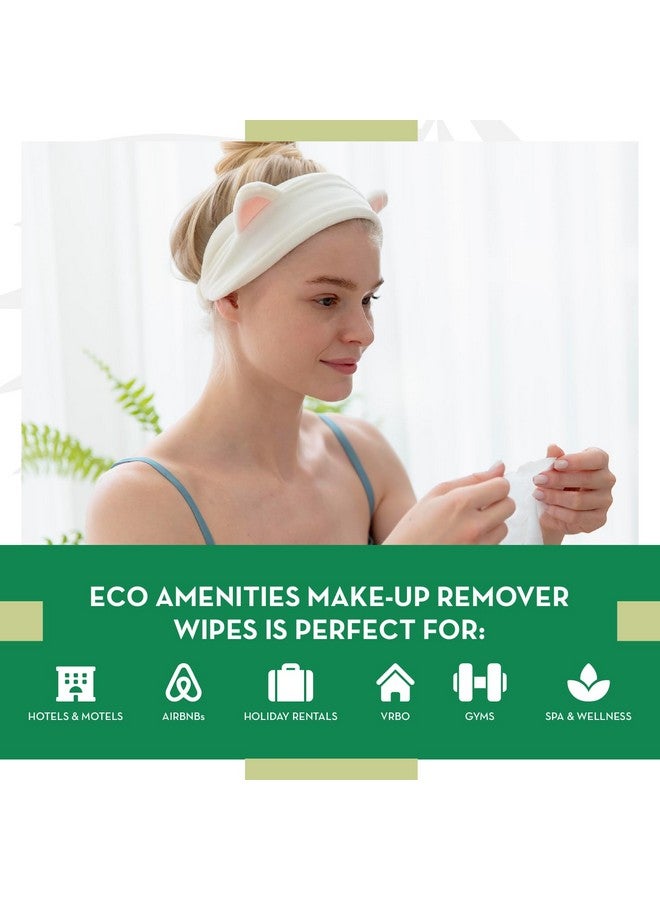 إيكو أميناتيز مناديل إزالة المكياج الفردية من Ecoamenities بكميات كبيرة - مناديل إزالة المكياج للسفر مغلفة بشكل فردي للنساء - عبوة من 500 منديل فردي للوجه والعينين والشفتين - لطيفة ومناسبة لجميع أنواع البشرة - Image 2