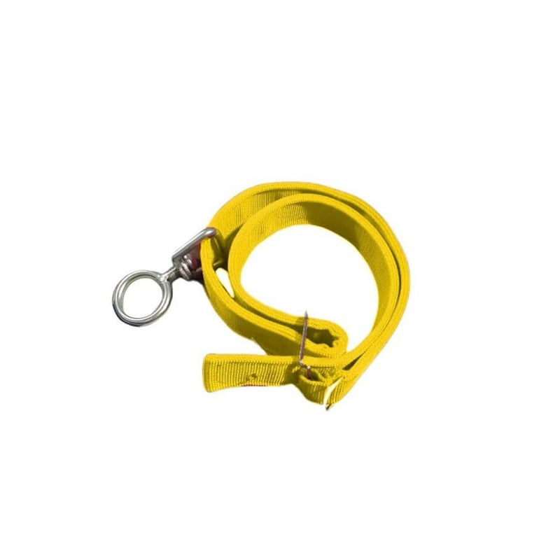 DM DASII MAT DM DASII Durable Cow & Buffalo Collar – Adjustable Nylon/Leather Neck Belt for Livestock, Strong & Waterproof, Comfortable Fit for Cattle, Heavy-Duty Buckle, Ideal for Farms, Dairy Use (Yellow) - Image 1