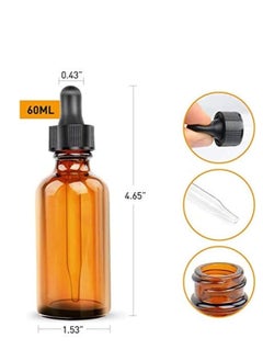 6 Pack Glass Bottles Essential Oils Eye Dropper Dispenser for Kitchen Tools, Chemistry Lab Chemicals, Colognes, Amber, 30 ml - pzsku/ZC3360D91201D9C832CF5Z/45/_/1679896243/0e9ebe7e-b0f9-4089-a2be-2692b3bcaa2e