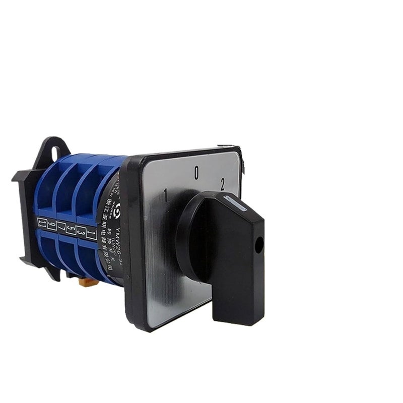 Rail Mounted DIN Switch LW26 32A Rotary Control Motor Distribution Box Power Switch 1 Section - Image 1