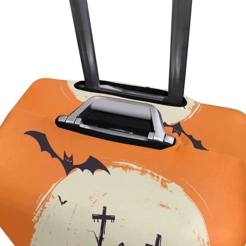 Halloween Luggage Cover for Suitcase, Elastic Travel Protector with Zipper, Washable Anti-Scratch Dustproof Luggage Sleeve Fits 29-32 Inch - Image 4