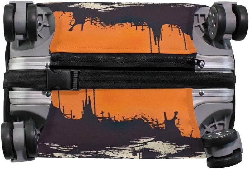 Halloween Luggage Cover for Suitcase, Elastic Travel Protector with Zipper, Washable Anti-Scratch Dustproof Luggage Sleeve Fits 29-32 Inch - Image 3