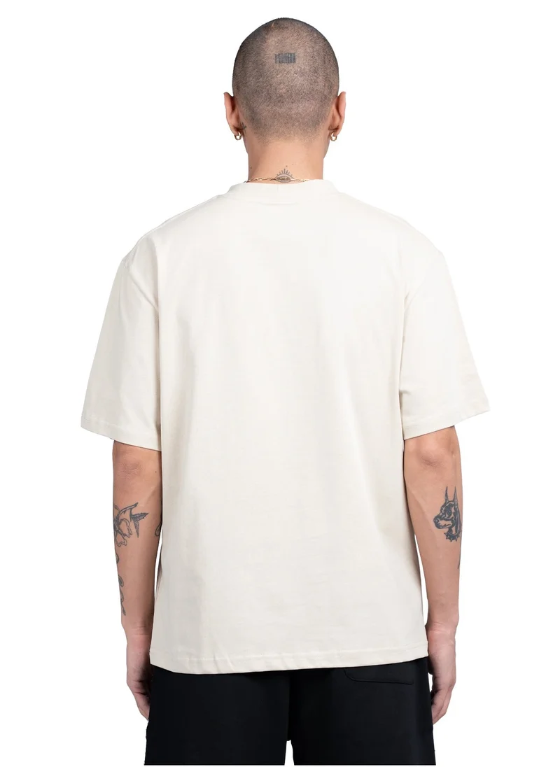 Tanjim Squad TANJIM SQUAD - BEIGE SLASH T-SHIRT
