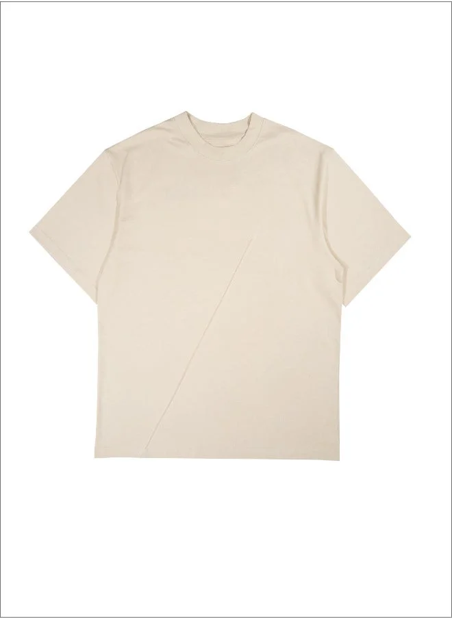 Tanjim Squad  TANJIM SQUAD - BEIGE SLASH T-SHIRT for Men | Best Price UAE