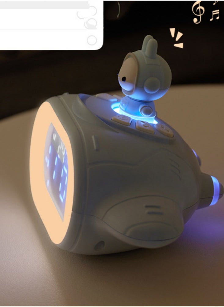 Generic - Multifunctional smart alarm clock, voice-activated wake-up, a great tool for getting up, suitable for children, students and office workers - Image 1