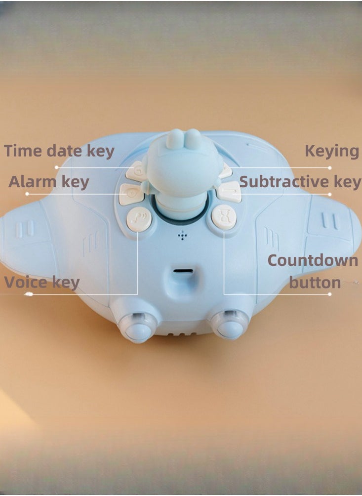 Generic - Multifunctional smart alarm clock, voice-activated wake-up, a great tool for getting up, suitable for children, students and office workers - Image 1