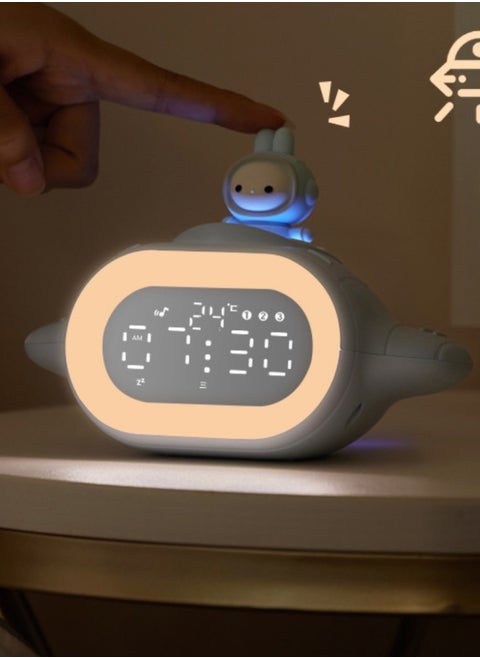 Multifunctional smart alarm clock, voice-activated wake-up, a great tool for getting up, suitable for children, students and office workers