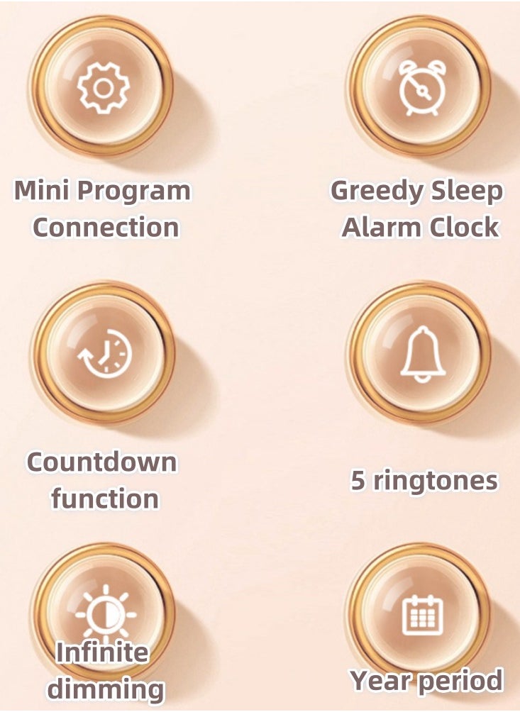 Generic - Multifunctional smart alarm clock, voice-activated wake-up, a great tool for getting up, suitable for children, students and office workers - Image 1