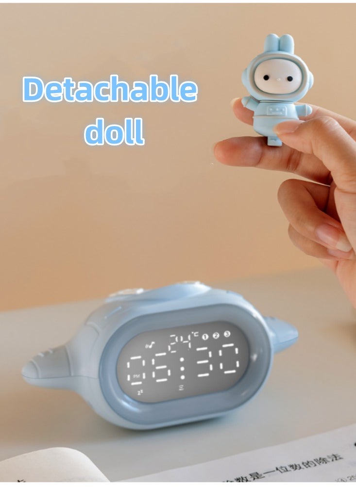 Generic - Multifunctional smart alarm clock, voice-activated wake-up, a great tool for getting up, suitable for children, students and office workers - Image 1