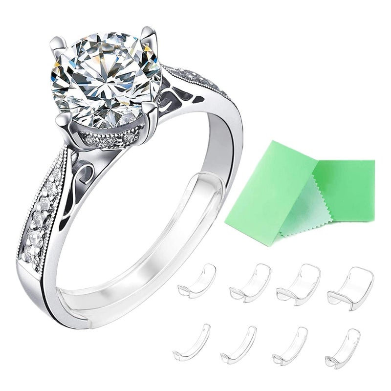 Feramox Invisible Ring Size Adjuster for Loose Rings Ring Adjuster Fit Any Rings, Assorted Sizes of Ring Sizer - Image 1