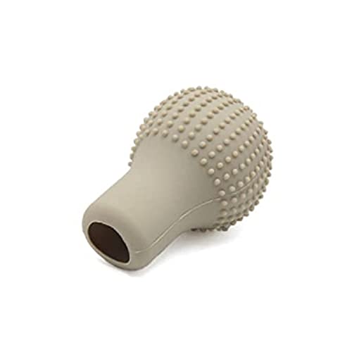 Aksmit Anti-Scratch Universal Fit Silicon Gear Knob Protective Cover Round Bump Shift Knob Cover (Beige) Maruti Suzuki Alto 800 - Image 3