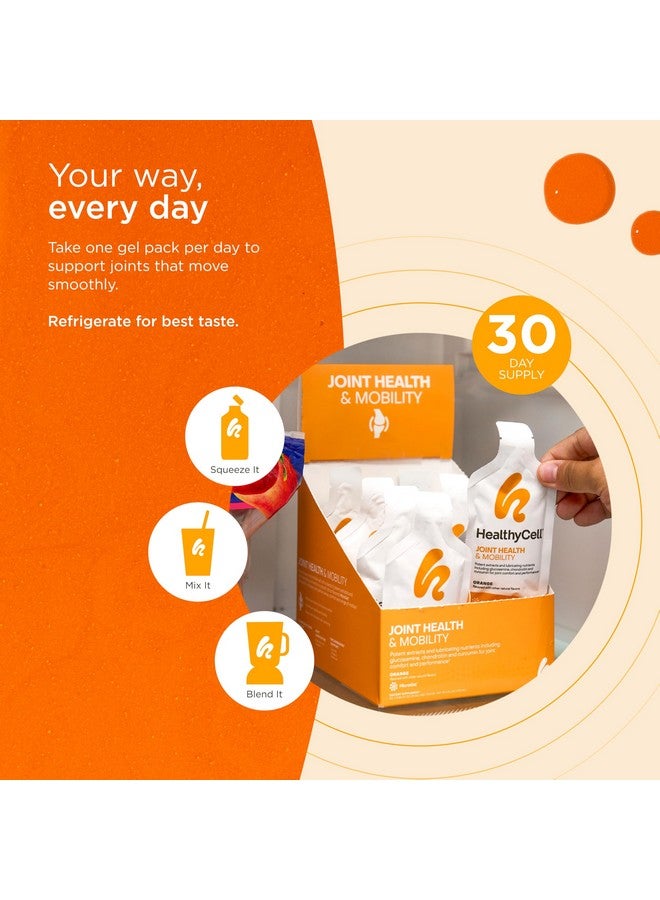 Healthycell Joint Health & Mobility Daily Liquid Supplement - Joint Support Supplement, Inflammation Response, Cartilage & Flexibility with Curcumin, Glucosamine & Chondroitin - 30 Gel Packs - Image 4