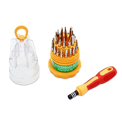 ARTO Professional Household Repair 31 in 1 Tool Kit Magnetic Screw Driver, Repairing Set Replaceable Straight Multitool for Laptop, Mobile Phone, iPhone, Electronic(Multicolor) - Image 3