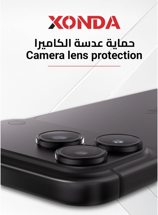 Xonda Iphone 18 Pro Camera Lens, Camera Back side protector - Gray (2 Pcs) - Image 4