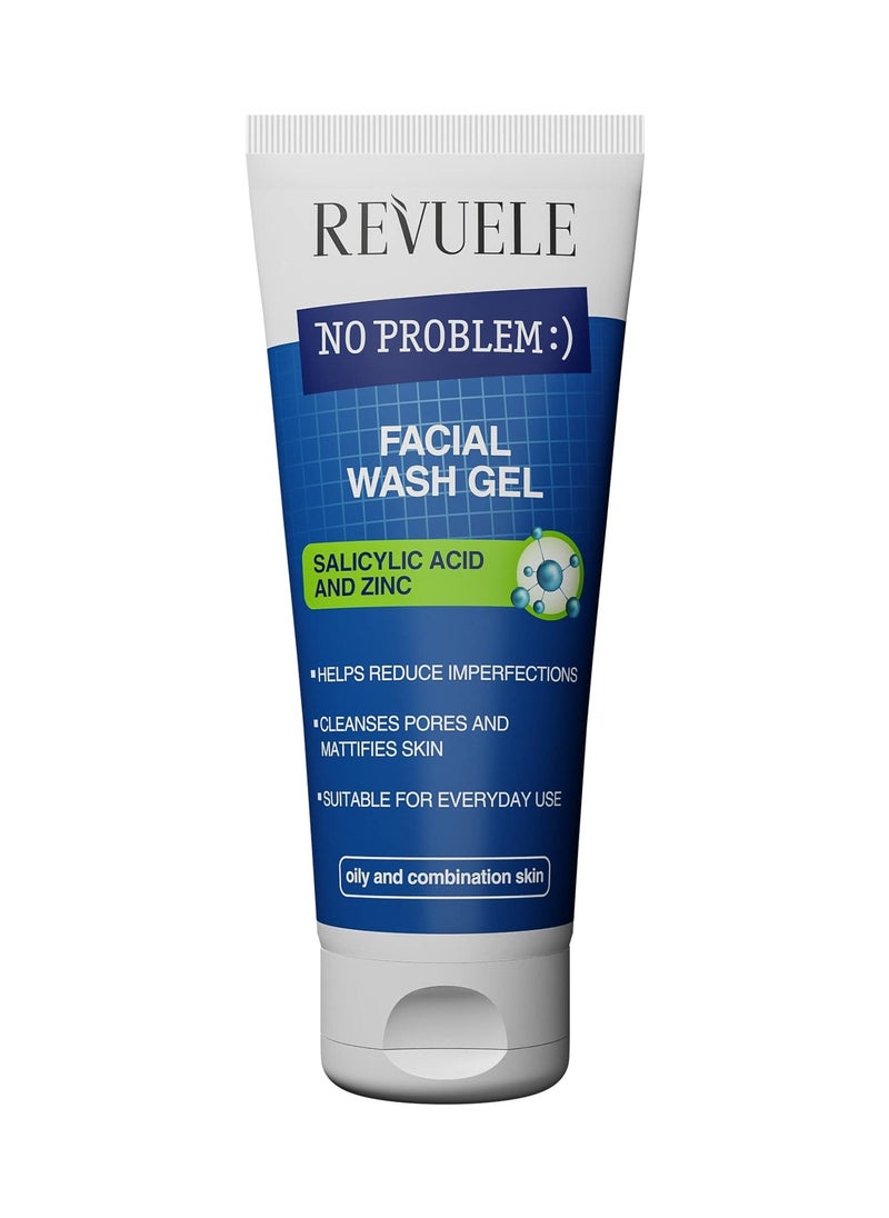 REVUELE - Revuele No Problem Facial Wash Gel Salicylic Acid And Zinc - Image 1