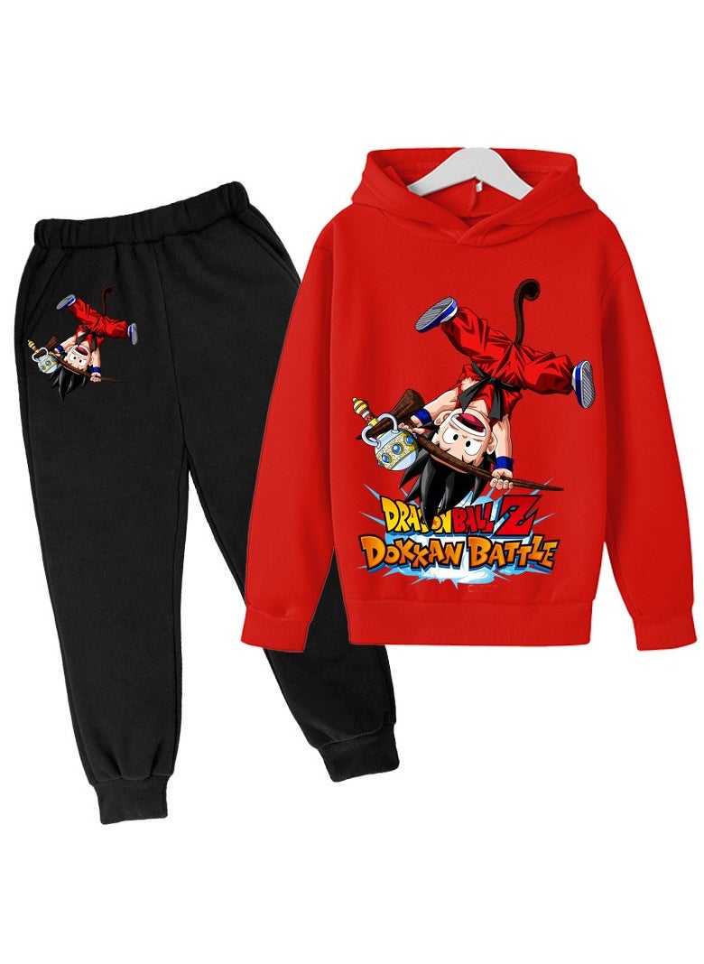 KUYING New Dragon Ball Children's Casual Loose Hoodie Set  - Image 1