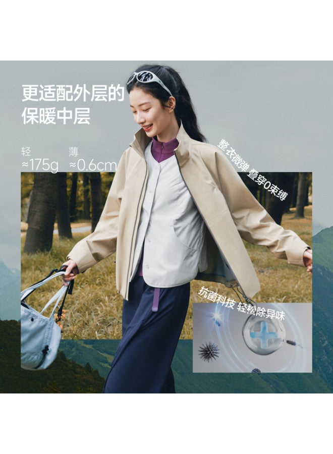 Beneunder Women'S Autumn And Spring Velvet Vest, Round Neck, Lightweight, Versatile Layering Waistcoat For A Premium Look - Image 5