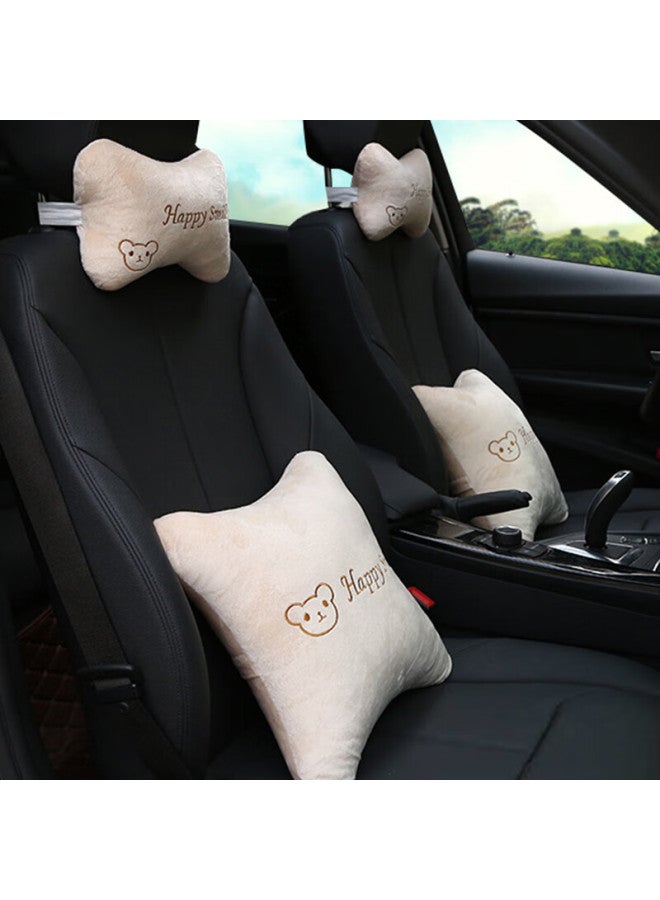 Ornaments Huashi Car Lumbar Support Headrest Cover, Car Accessories, Car Seat Cushion, Cartoon Waist Pillow, Neck Pillow Pad - Image 2