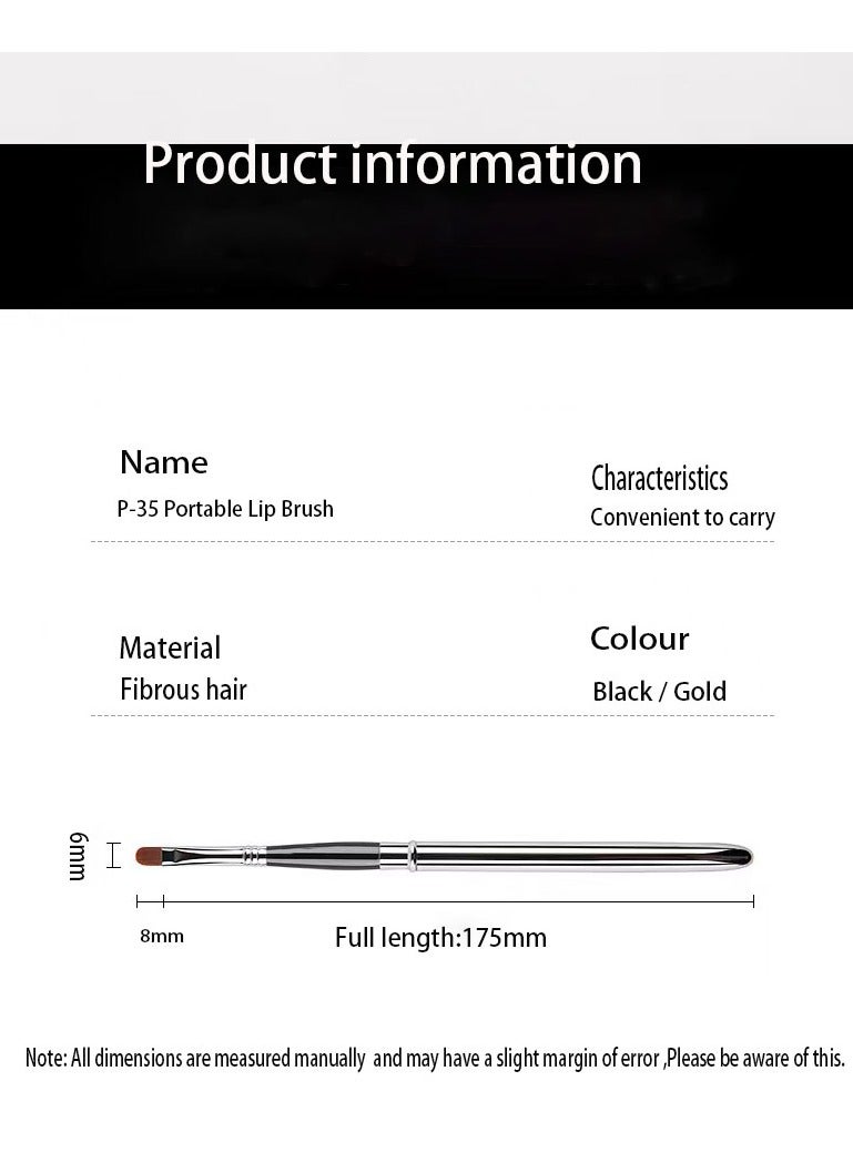 Generic Lipstick applicator brush with a cover and portable makeup brush  - Image 5