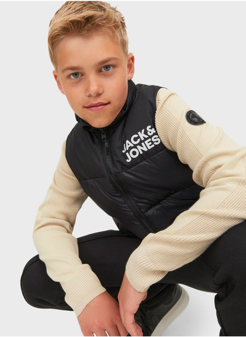 Jack & Jones Junior - Kids Logo Puffer Down Jacket - Image 1